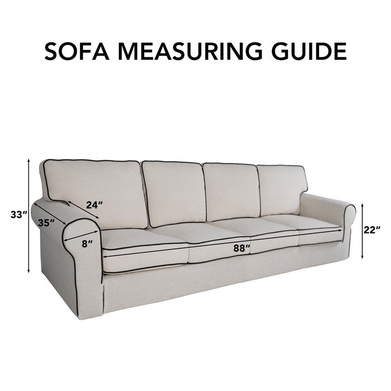 PureFit Reversible Quilted Sofa Cover, Water Resistant Slipcover Furniture Protector, Washable Couch Cover with Non Slip and Elastic Straps for Kids, Dogs, Pets (4 Seater Sofa, Gray/Ivory)