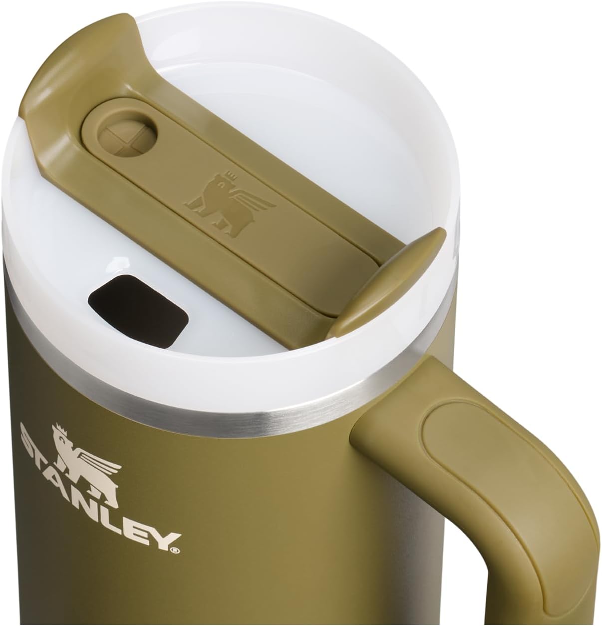 STANLEY Quencher H2.0 Tumbler - 30 oz Insulated Stainless Steel Cup with Handle & Straw | BPA-Free Thyme Color