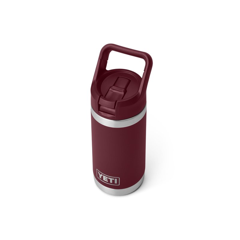 YETI Rambler Jr. 12 oz Kids Bottle, with Straw Cap, Wild Vine Red