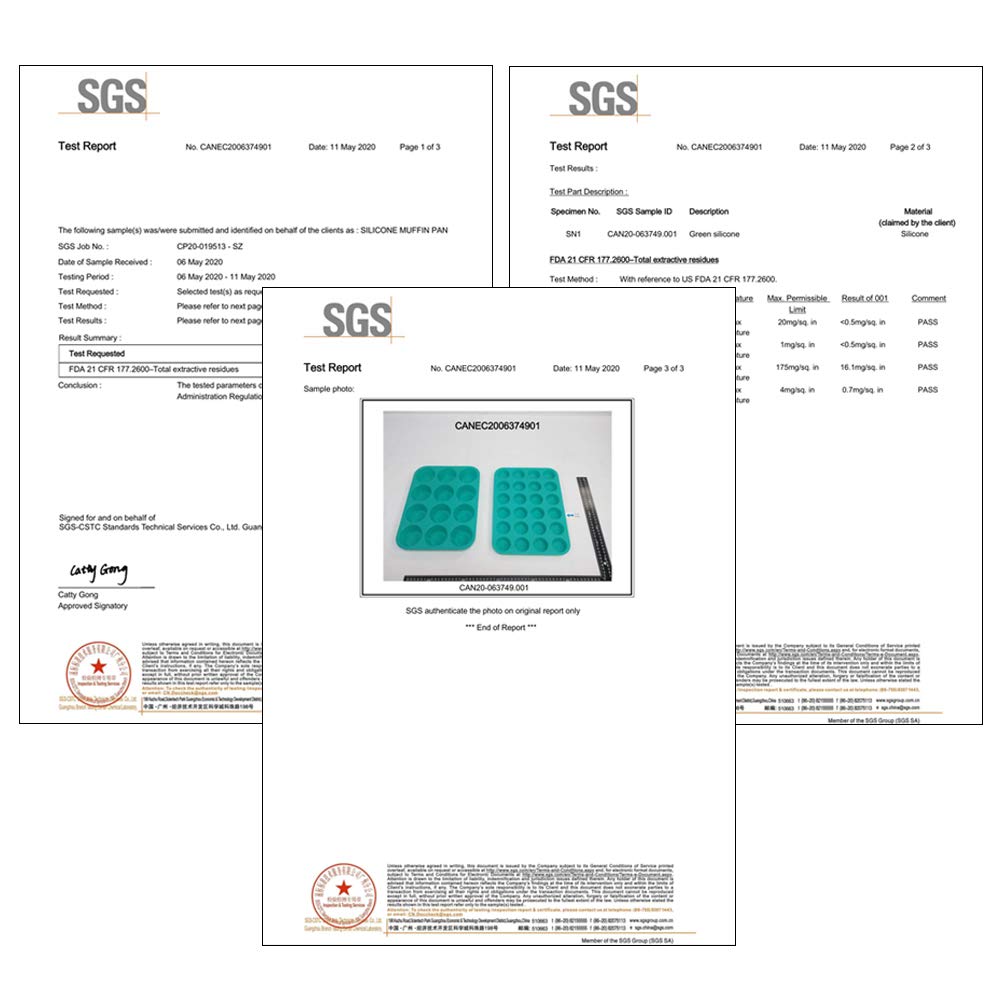 CAKETIME Silicone Muffin Pan Cupcake Pan Set - Mini 24 Cups and Regular 12 Cups Muffin Tin, Nonstick Food Grade Molds with 12 Baking Cups