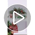 26-Inch Artificial Christmas Mailbox Swag with Pine Cones and Red Berries