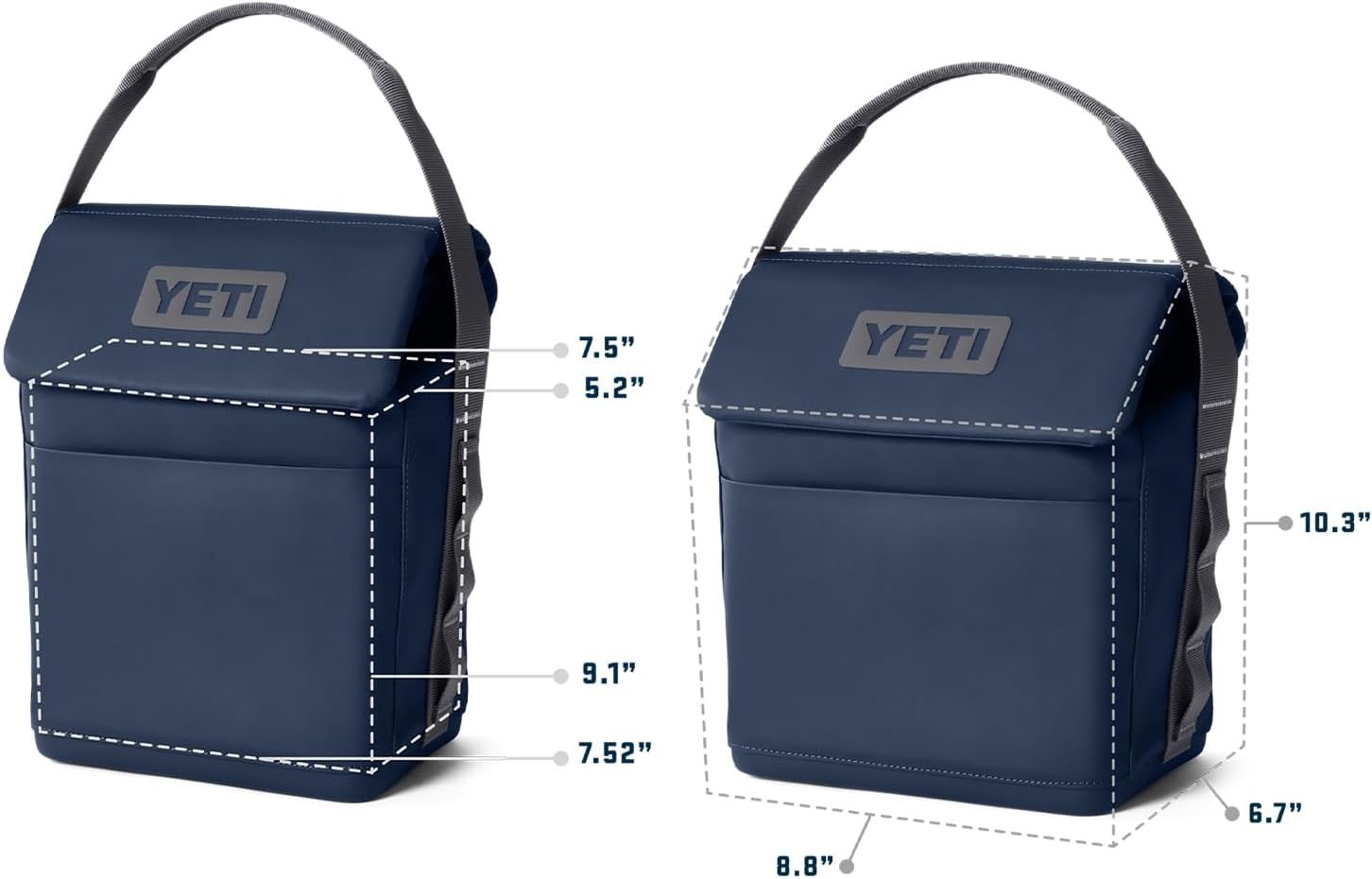YETI Daytrip 6L Insulated Soft Cooler - Durable Lunch Bag in Charcoal for Outdoor Adventures