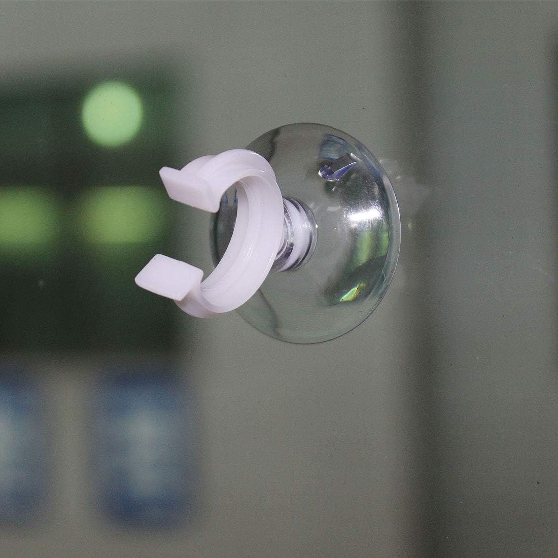 Uxcell Aquarium Suction Cup Clips - Durable Airline Tube Holders for Fish Tanks | Clear 17mm, 12 Pcs