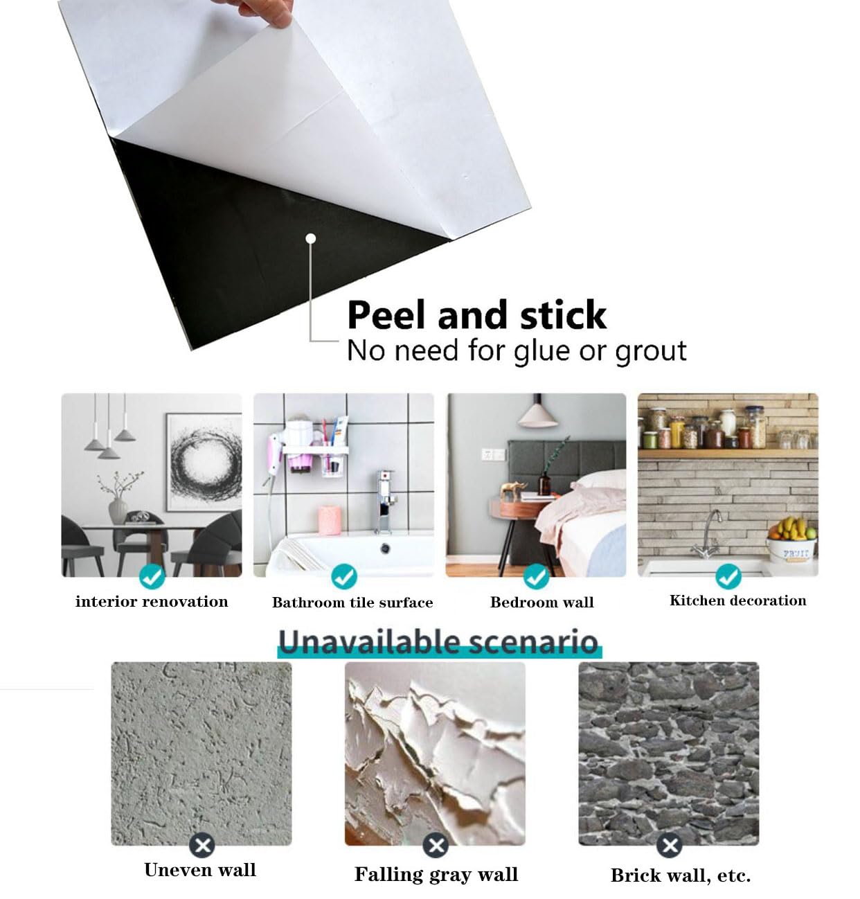 XUANINY Self-Adhesive Metal Backsplash, Peel and Stick Tile for Kitchen Brushed Aluminium Surface backsplash (11.73"x11.73",10) (10 Golden Mirror)