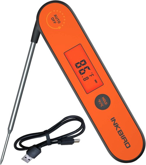 Inkbird Instant Read Meat Thermometer - Waterproof Digital Food Thermometer with Calibration & Backlight | Perfect for Cooking, Grilling, and Smoking