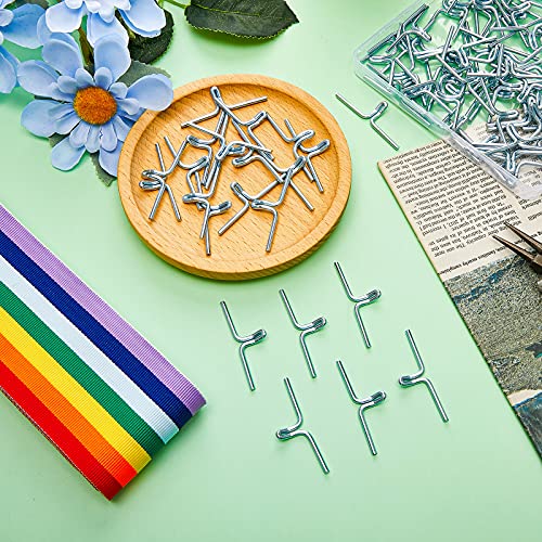 Metal Lawn Chair Webbing Clips, 100-Piece Chair Frame Replacement Hooks