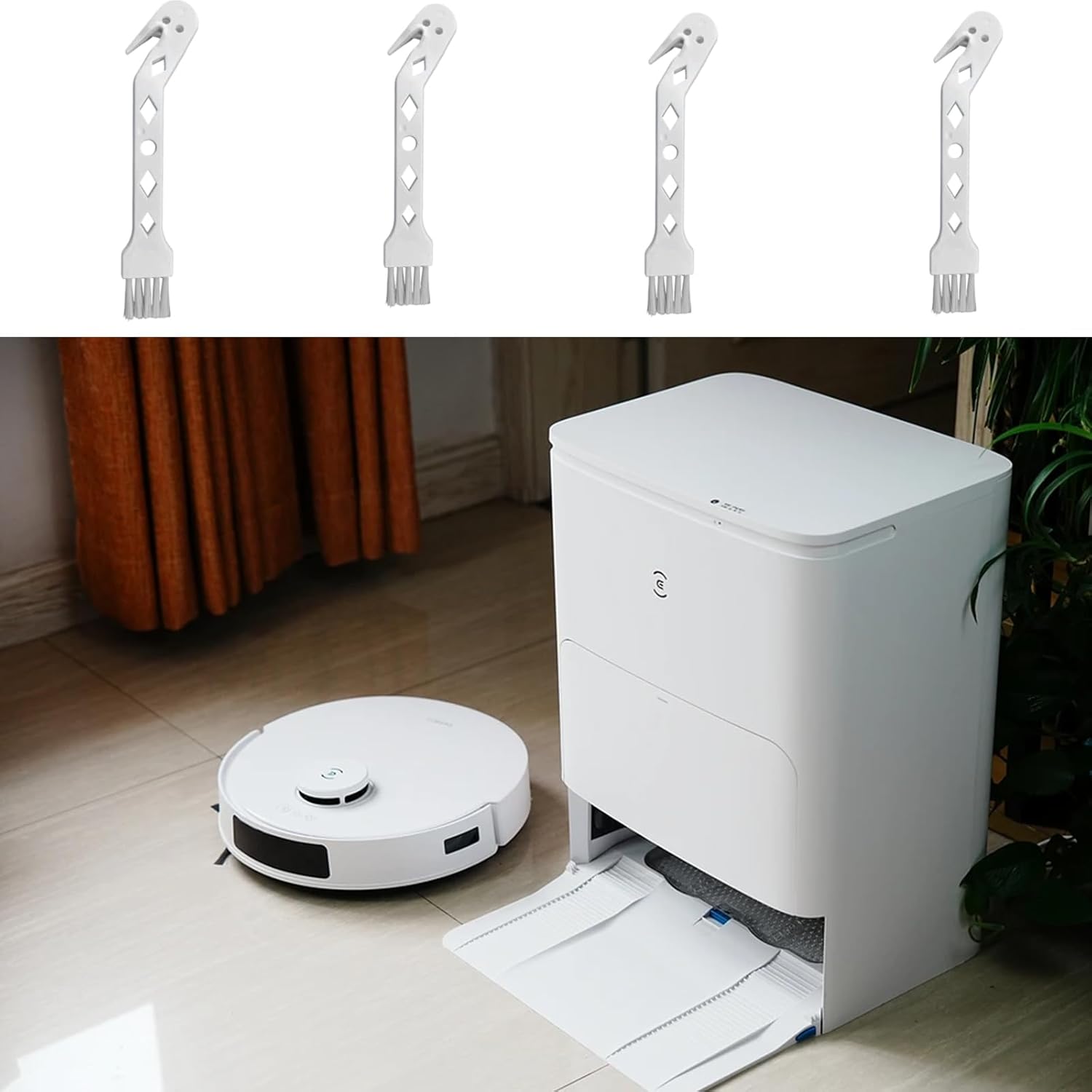 Skiennix Handheld Vacuum Cleaner Brush - 2-in-1 Dust & Roller Cleaning Tool for Xiaomi Dreame