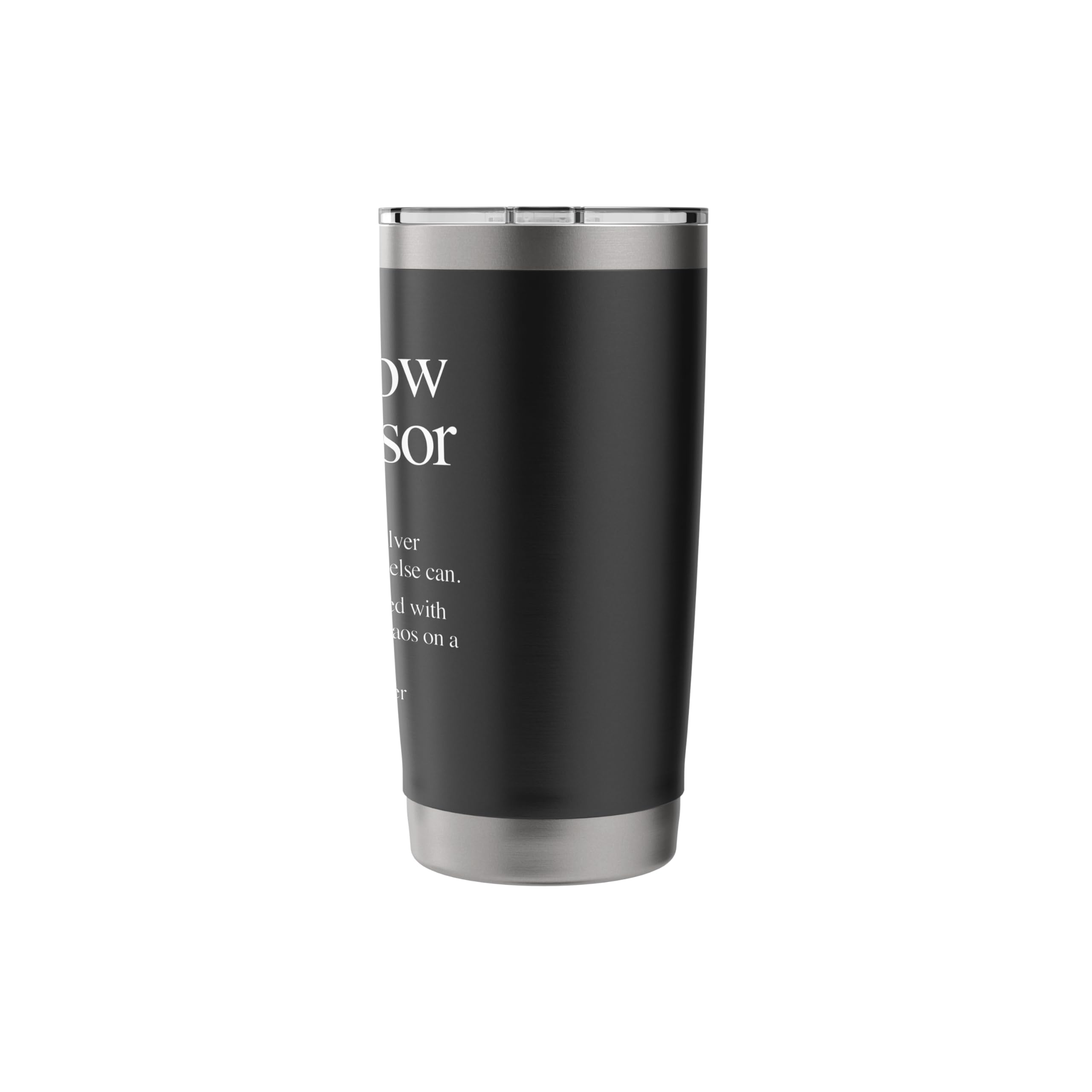 Shit Show Supervisor Definition - Funny Saying Sarcastic Stainless Steel Insulated Tumbler