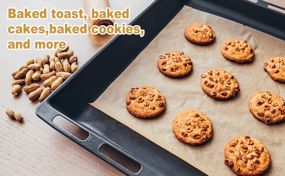 Unbleached Parchment Paper by [Brand Name] - 100 PCS Nonstick Baking Sheets | 23cm x 33cm, High Temp & Oil Resistant