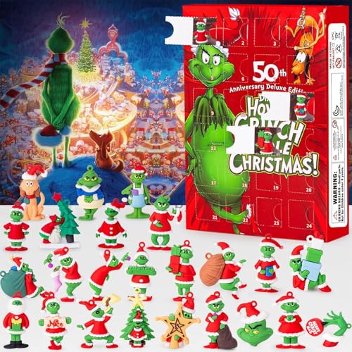 Christmas Countdown Advent Calendar with 24 Collectible Mini Figures