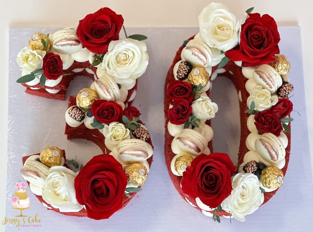 CAKESAFE - Sturdy Acrylic Number Cake Templates-Set-0-8