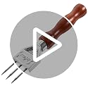 Stainless Steel Ice Pick with Wooden Handle - Bar & Kitchen Ice Breaker Tool