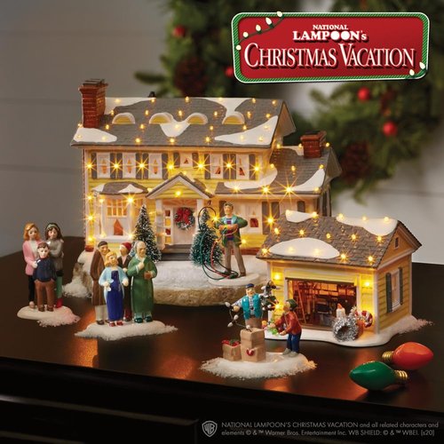 Department 56 Clark and Rusty Christmas Vacation Figurine - Colorful Village Accessory