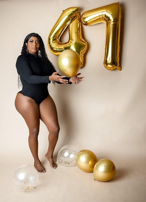 40 Inch Gold Number Balloons by [Brand Name] - Perfect for 4th Birthday, Graduation & Baby Shower Celebrations