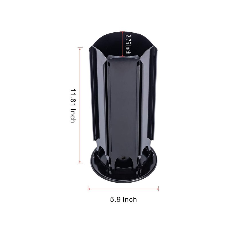 Rice rat for Nespresso Vertuo Coffee Pods Stand Carousel Storage Holder for 30 Capsules with 360-degree Silent Spins, Coffee Pod Carousel Holder Black (38+ Pods)