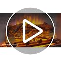 33 Inch Electric Fireplace Insert with Sound and Remote Control
