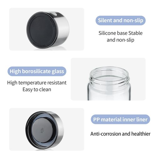 Hydrogen Water Bottle, 2025 Hydrogen Water Bottle Generator Improve Water in 3 Minutes, Hydrogen Water Machine with SPE PEM for Home, Travel, Office, Exercise, Daily Use