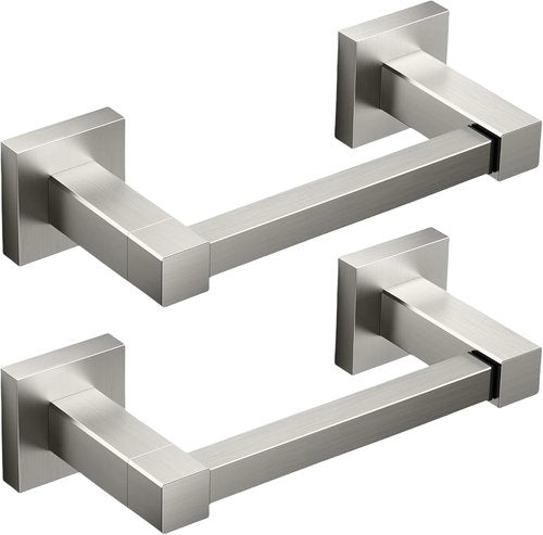 FORIOUS Toilet Paper Holder - Rustproof Stainless Steel Double Post Pivoting Design | 2 Pack