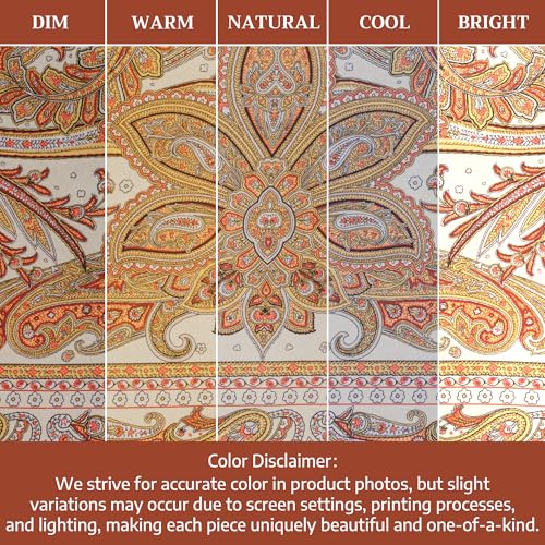 Maison d'Hermine Kashmir Paisley Table Cloth 60x108in Rectangular Cotton