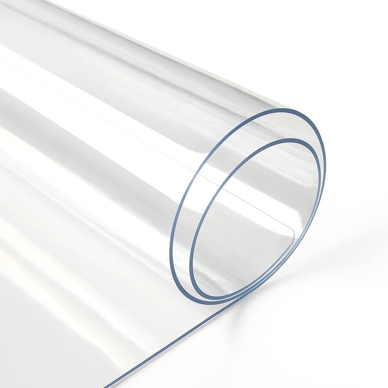 Deep Dream 1.5mm Thick 48 Inches Clear Round Table Protector, Round Table Cover, Tablecloth Protector, Table Protector for Dining Room Table & Office