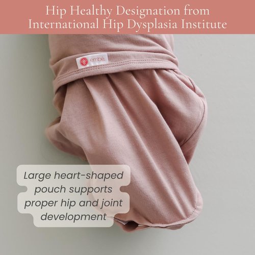 embe Long Sleeve Swaddle Blanket Sack & Beanie Hat for Babies 0-3 Months - Moss, 6-14 lbs | Arm and Legs in & Out Design | Hip Healthy