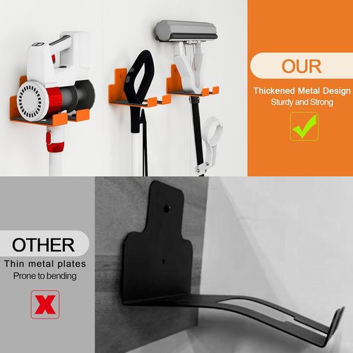 Heavy Duty Garage Organizer - Weed Eater Hanger & Trimmer Rack | Wall-Mounted Tool Holder, 2 Pack