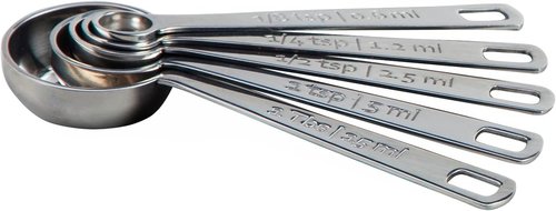 Le Creuset Stainless Steel Measuring Spoons - Set of 5 Durable Kitchen Essentials