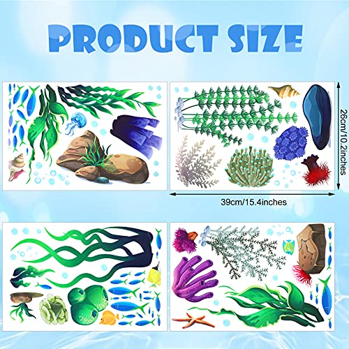 Underwater Ocean Wall Decals - 95 Piece Coral Reef & Sea Life Sticker Set