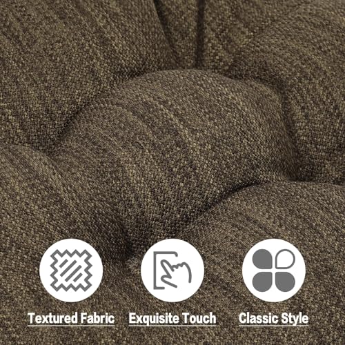 Round Bar Stool Cushion Covers Set of 2 - Soft, Non-Slip, 13-inch