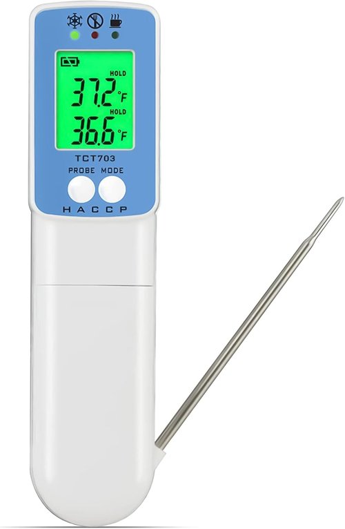 Metris Infrared Surface Thermometer - NSF Certified | FDA Compliant, 2°F Accuracy, 8-Point Laser