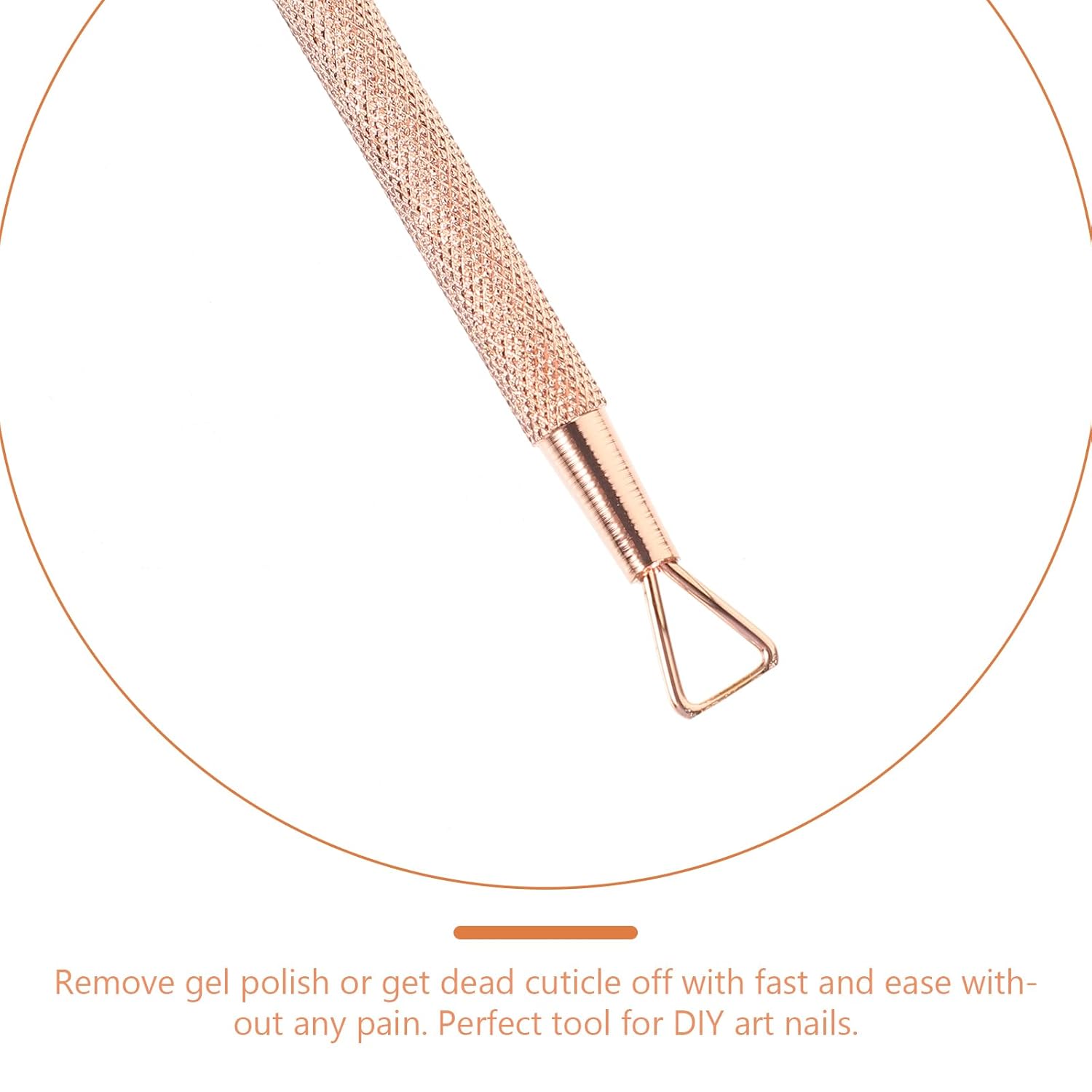 Uonlytech Stainless Steel Cuticle Pusher - Gel Polish Remover Tool for Manicure & Pedicure