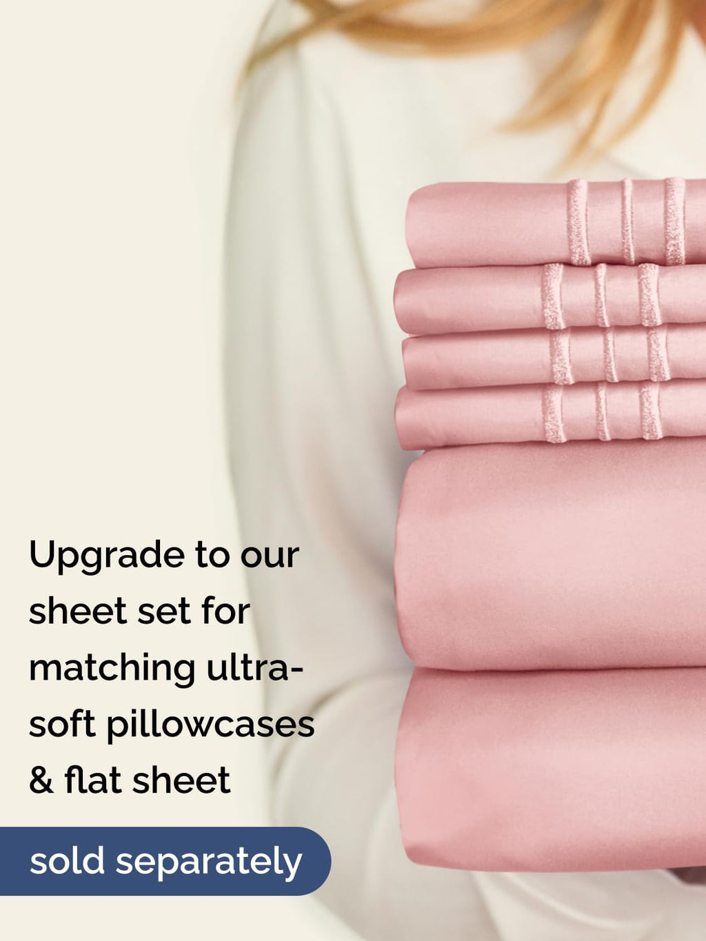 Skiennix Extra Deep Queen Fitted Sheet - Ultra Soft, Wrinkle-Free & Breathable - Fits 18-24 Inch Mattresses - Baby Pink
