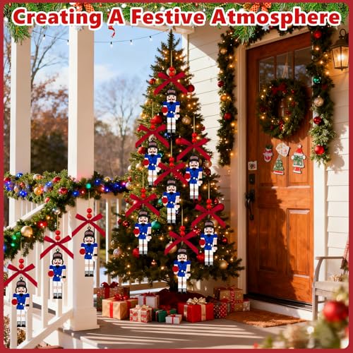 AKAIXI 4-Inch Acrylic Bowling Nutcracker Christmas Ornament for Players & Fans