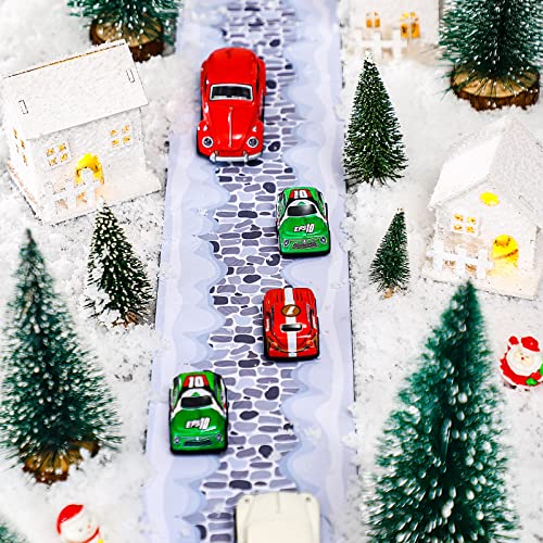 Christmas Village Cobblestone Road Snow Mat, 47-Inch Rollable Street