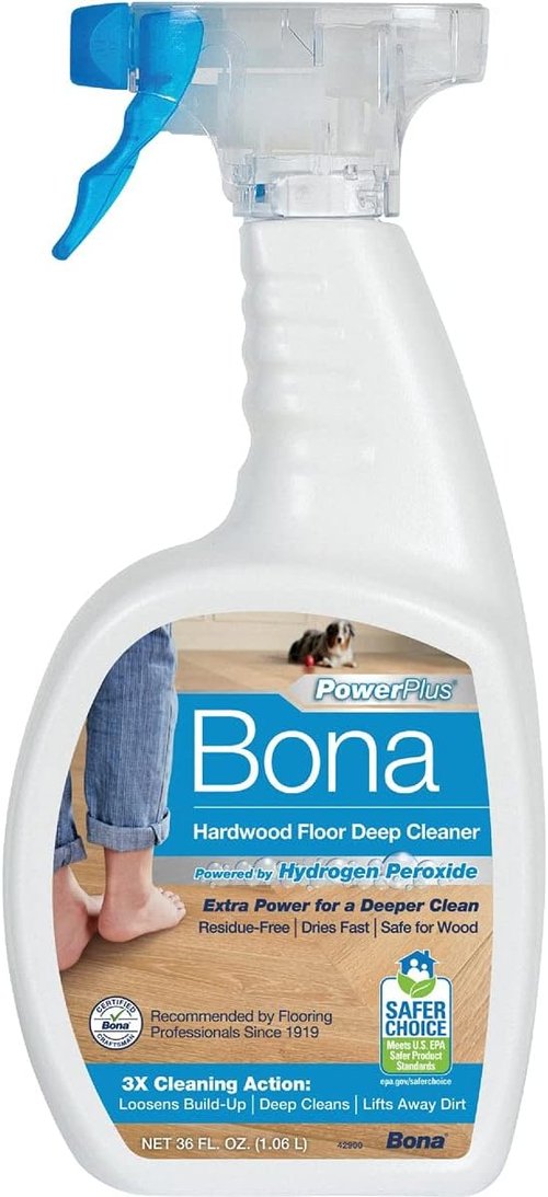 BONA Kemi USA Hardwood Floor Cleaner - Powerful 36 oz Formula for Streak-Free Shine