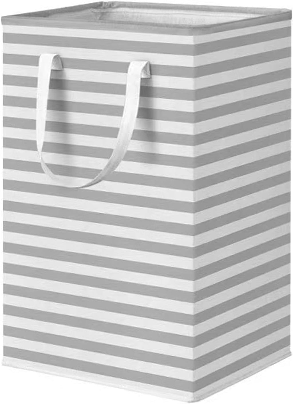 Skiennix Large Collapsible Laundry Hamper - Waterproof Freestanding Basket with Easy Carry Handles | 75L Gray
