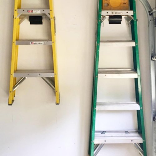Garage Wall Ladder Hooks - Wall Mount Organizer for Wheelbarrows, Chairs & Ladders | 1 Pack