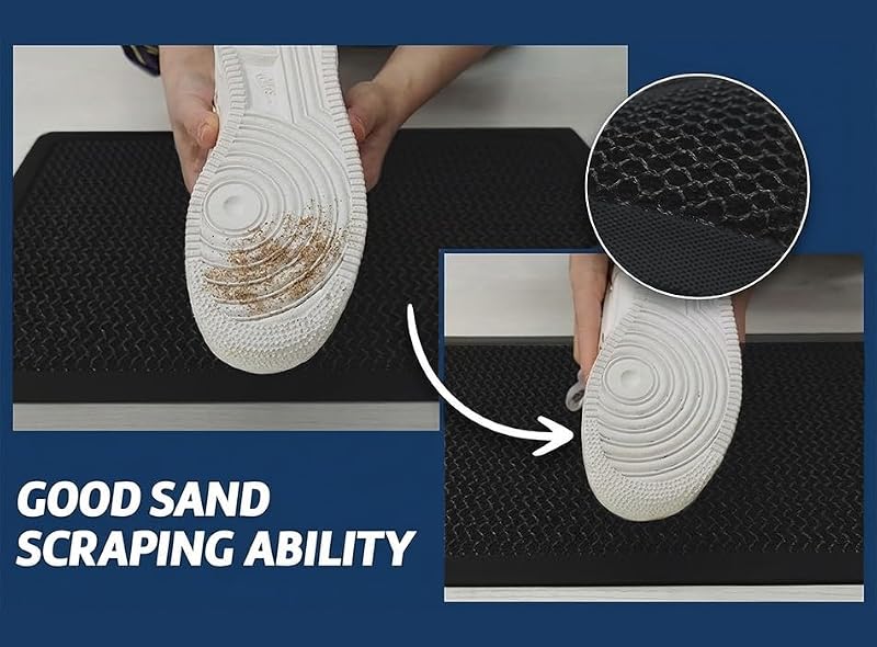 Heavy-Duty Quick-Dry Door Mat, 23"x35" Non-Slip Indoor & Outdoor Floor Mat