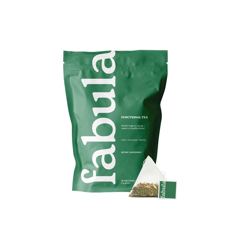 Fabula Menopause Herbal Tea – Organic Herbal Blend for Menopause Support, with Peppermint, Lemon Balm & Black Cohosh – Caffeine-Free, Stress Relief, 20 Biodegradable Sachets