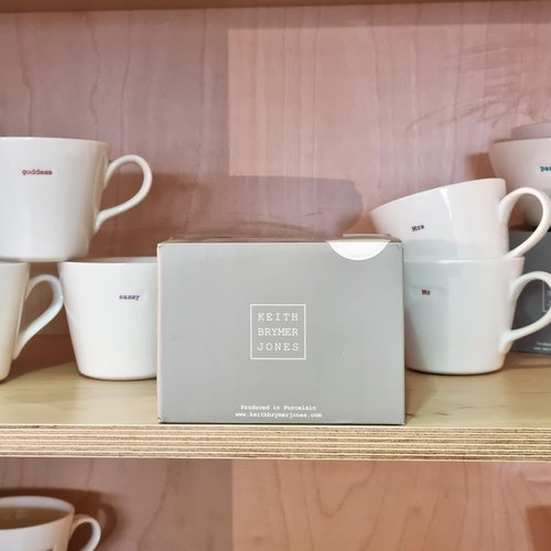 Keith Brymer Jones - Word Range - Large Ceramic White Mug - Daddy's Mug - 500ml - Gift Boxed