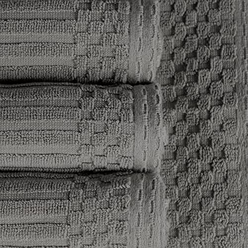 Charcoal Cotton Bath Sheet Set - 2-Pack, 34 x 68 Inches, Absorbent & Durable