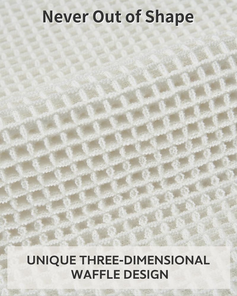 tchdio Waffle Bath Mat-Runner Rug, Super Absorbent Non Slip Bath Mats for Bathroom Machine Washable Long Rugs with Tassels, Bath Rugs for Bathroom Floor Beside Tub, 2' x 6'(24" x 72")