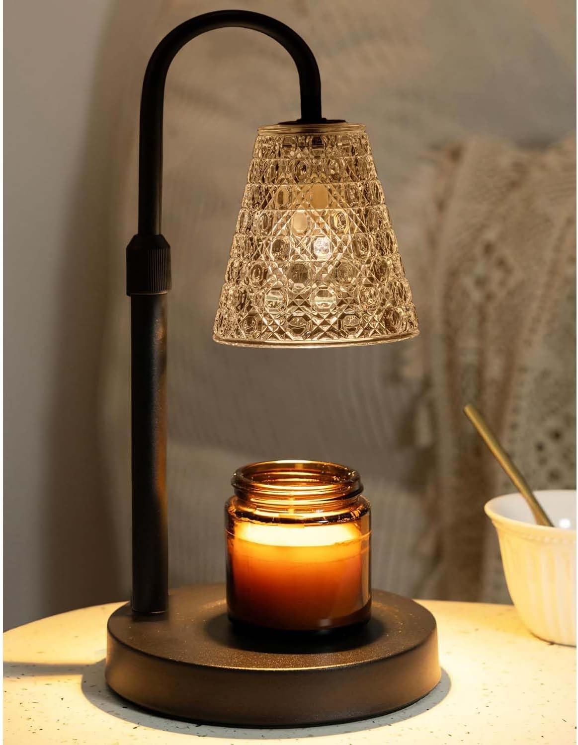 Skiennix Candle Warmer Lamp - Dimmable with Timer | Perfect Gift for Women & Home Decor, Includes 2 Bulbs