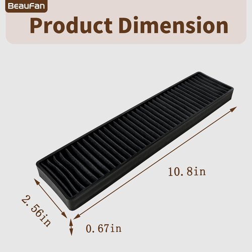 Beaufan 2 Pack 5230W1A003A WB06X10807 Microwave Charcoal Filter Compatible with GE & LG Microwave/Hood Combo Models PVM9005SJ8SS JVM7195SK6SS PNM9216SK5SS JNM7196SK6SS LMV1650ST LMV2031BD