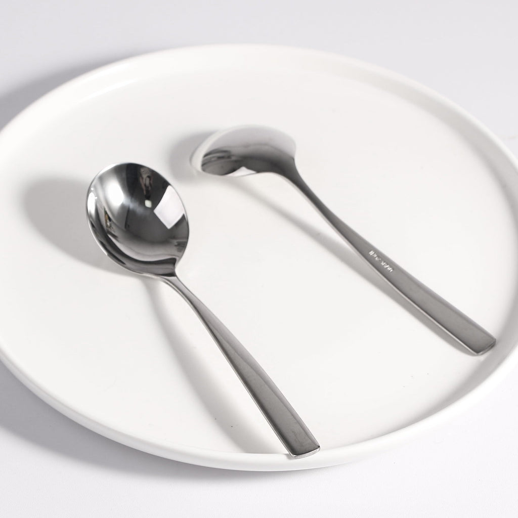 IMEEA 6.9-Inch Soup Spoons Round Cereal Spoon 18/10 Stainless Steel Bouillon Spoons for Dessert Ice Cream, Set of 6