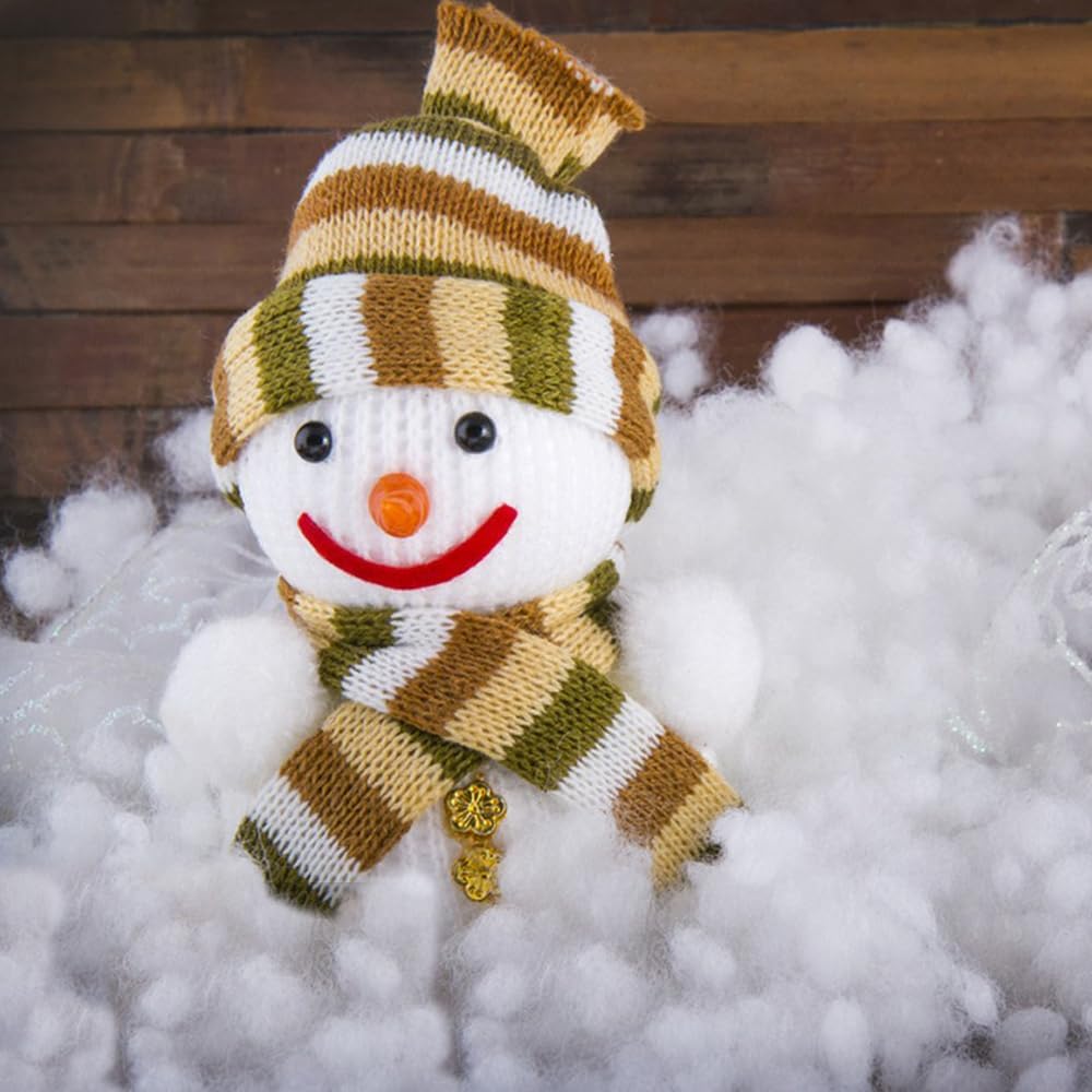 Skiennix Christmas Fake Snow Decor - 1LB Flame-Resistant & Hypoallergenic Artificial Snow Cotton | Easy Fluffing for Holiday Displays