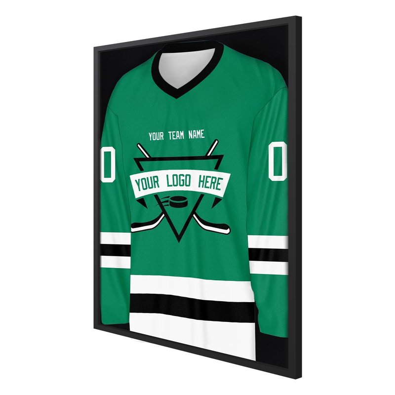 26x37 XL Shadow Box Frame, Jersey Display Case with Grade A Natural Pine Wood Acrylic Front Jersey Frame for Hockey, Soccer, Basketball, Football Uniform Shirts, Black