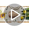 Artoid Mode Fallen Leaves Pine Trees Forest Summer Table Runner 13x60 Inch Beige-Green