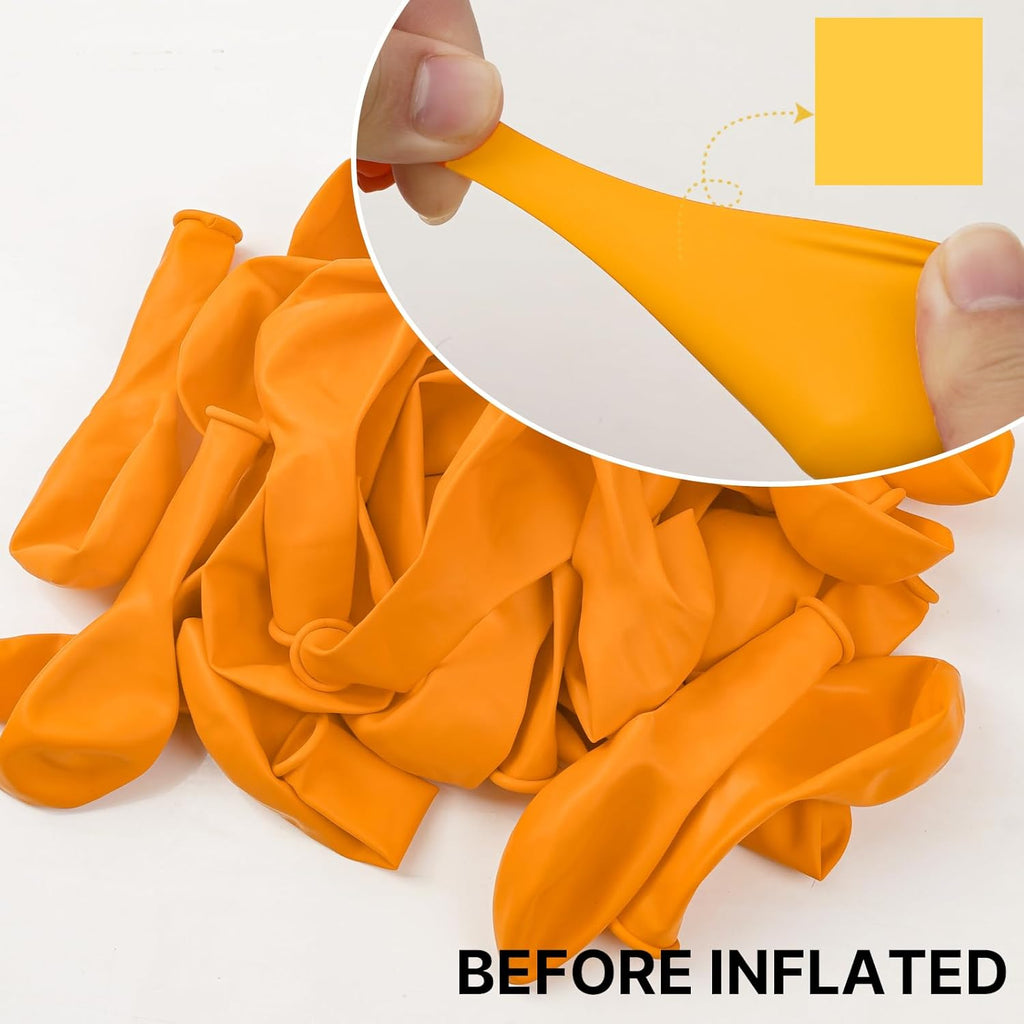 PartyWoo Mustard Yellow Balloons - 152-Piece Fall Balloon Arch Kit | 18", 12", 10", 5" Sizes for Birthday & Baby Showers