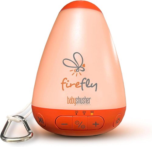 Baby Shusher Firefly Baby Soother - Nightlight & White Noise Machine for Crying Babies, USB Rechargeable